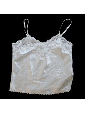 Vintage Body Chic White Lace Camisole Tank Cami Size Medium